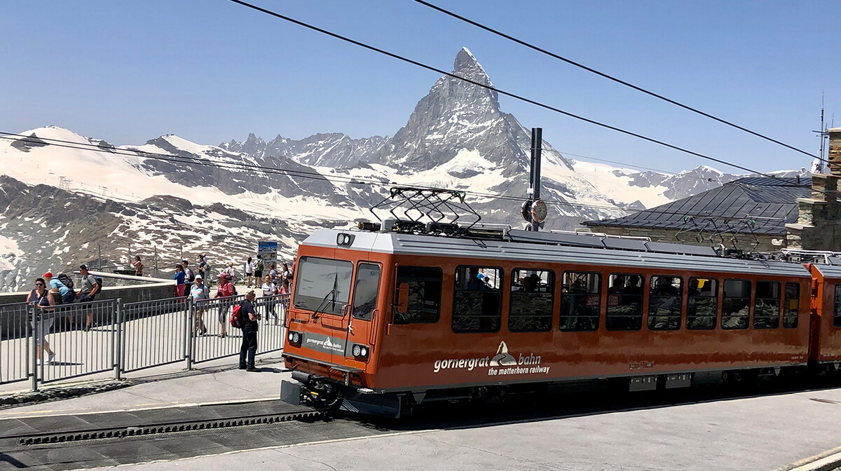 Gornergrat vlak od Zermatta do Gornergrata, skijanje Zermatt, putovanje Švicarska