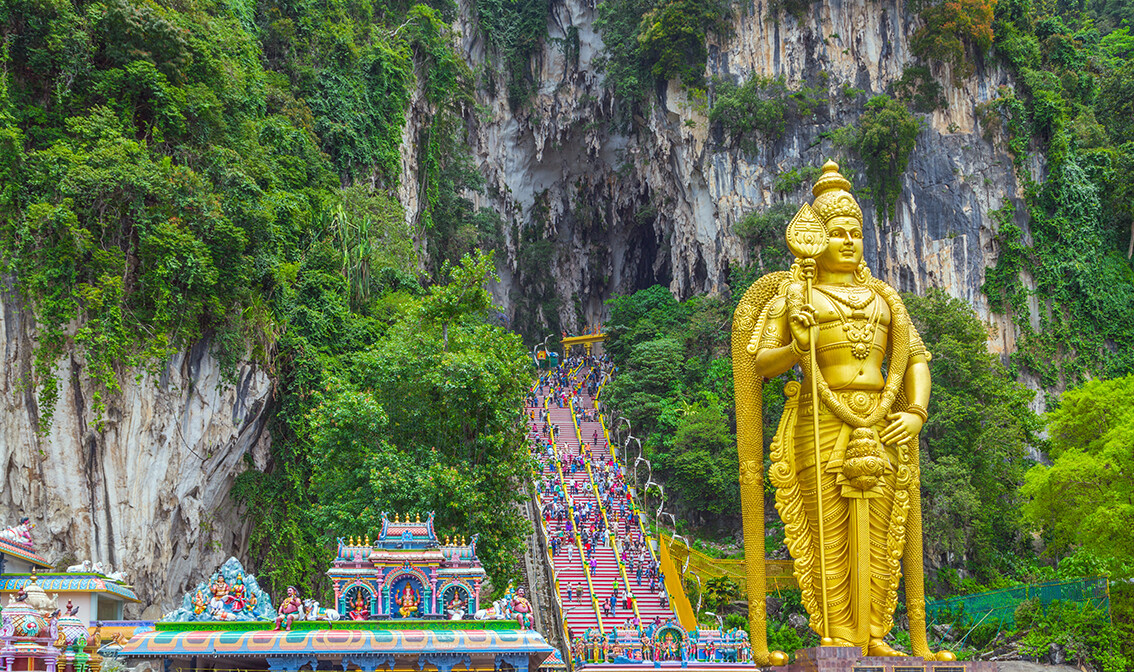 Batu Caves -hinduističko svetište, Kuala Lumpur, putovanje Azija, daleka putovanja, vođene ture