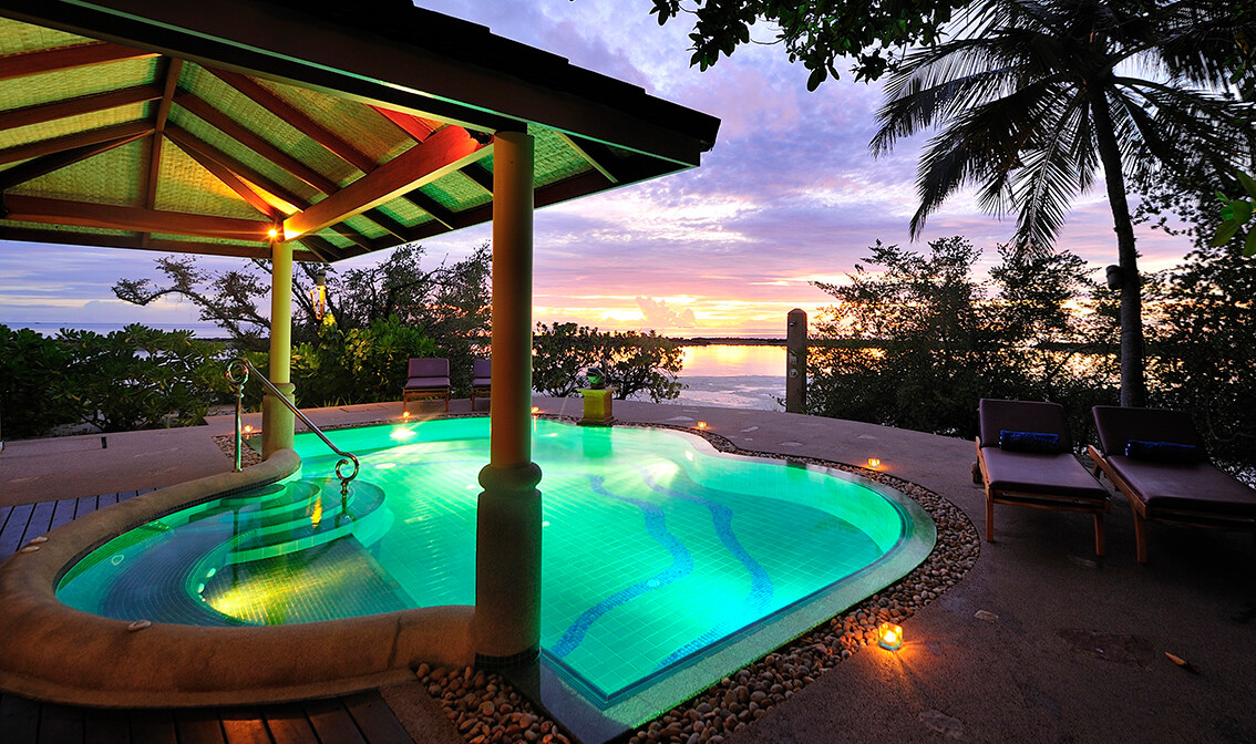Maldivi putovanje, Royal Island Reosrt & Spa, Presidential Suite, bazen