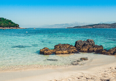 Albanija, plaža Ksamil, Saranda, Albanska rivijera