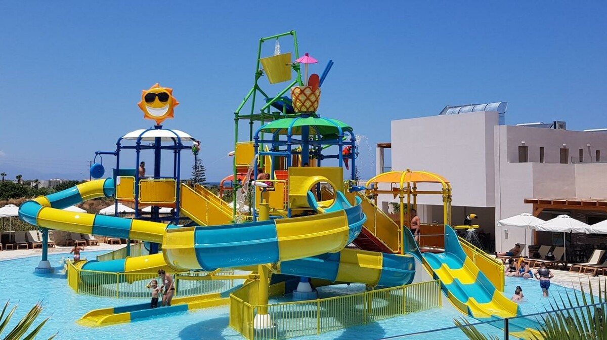 Kreta, Gouves, Gouves Waterpark Holiday Resort, tobogani