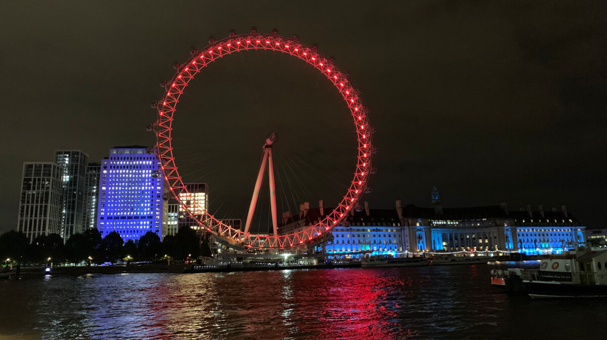 London eye po noći