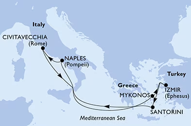 MSC Divina, istočni Mediteran - 8 dana