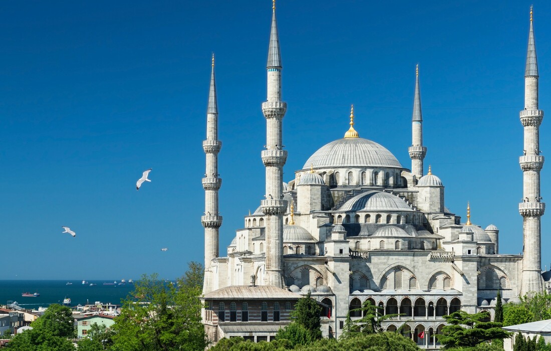 Plava Džamija, putovanje zrakoplovom u Istanbul