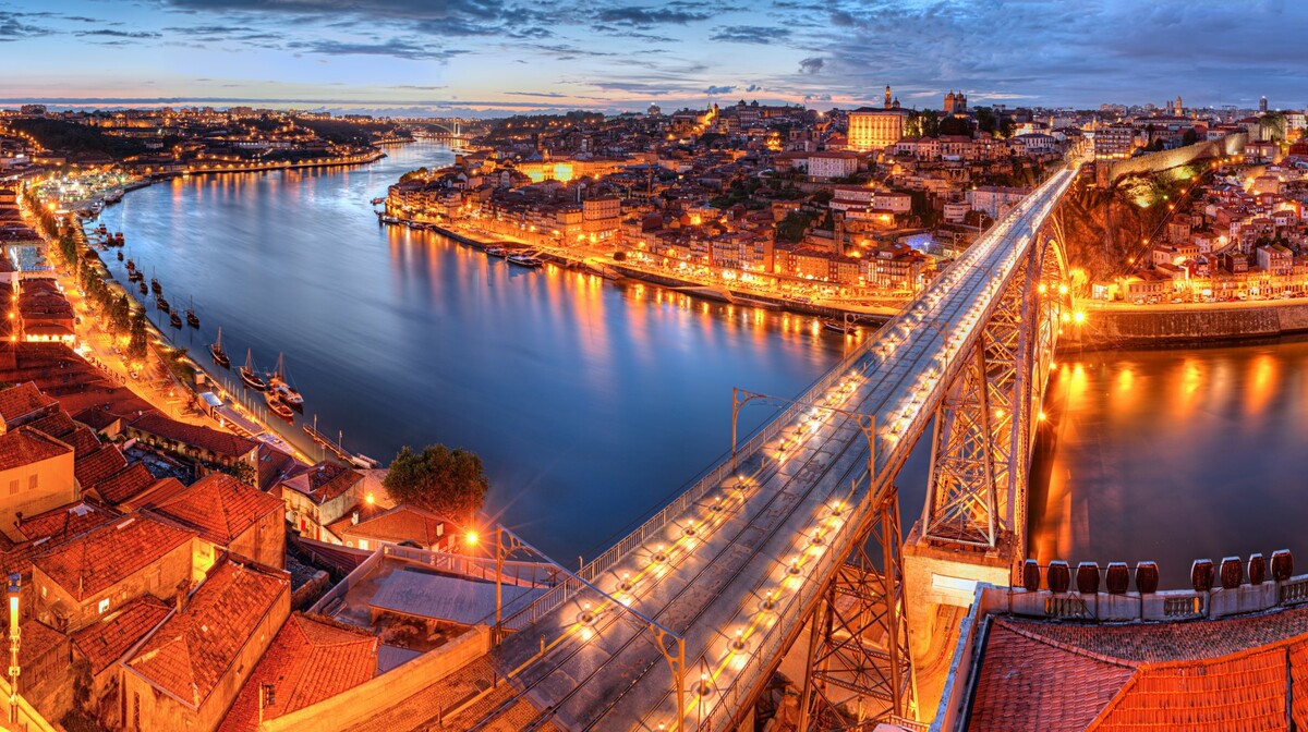 Porto, Most Dom Luis I, putovanje Lisabon i Porto