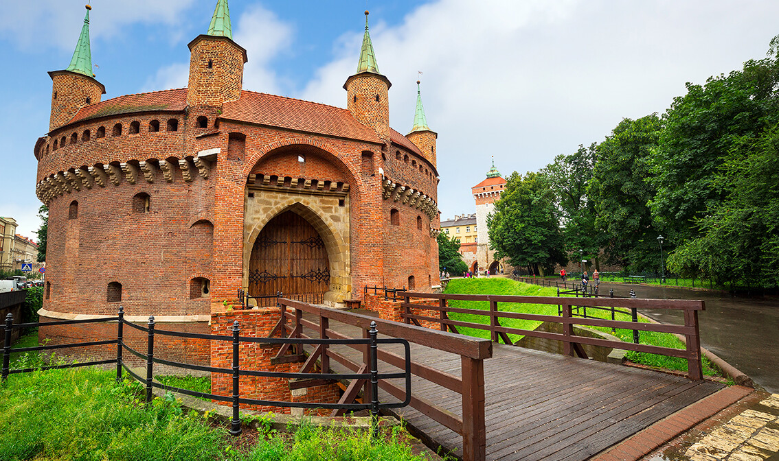 Poljska, Krakow, Barbican , europska putovanja, putovanja sa pratiteljem, vođene ture