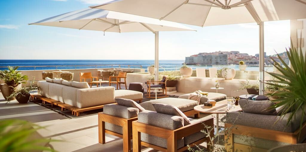 Dubrovnik, Hotel Excelsior, caffe bar sa pogledom