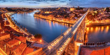 Porto, Most Dom Luis I, putovanje Lisabon i Porto