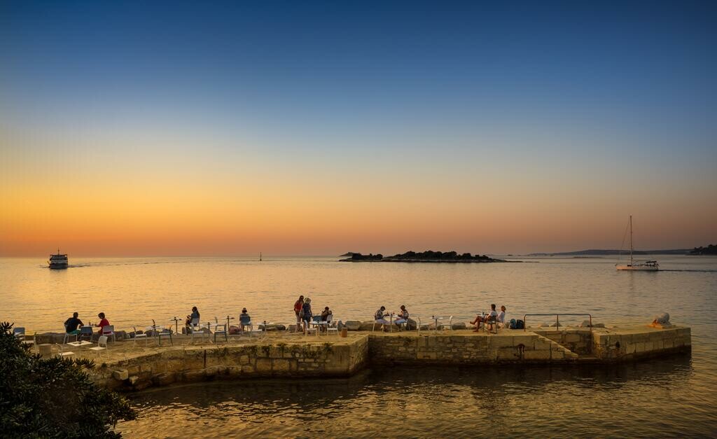 Rovinj, Hotel Istra, uživanje u zalasku sunca