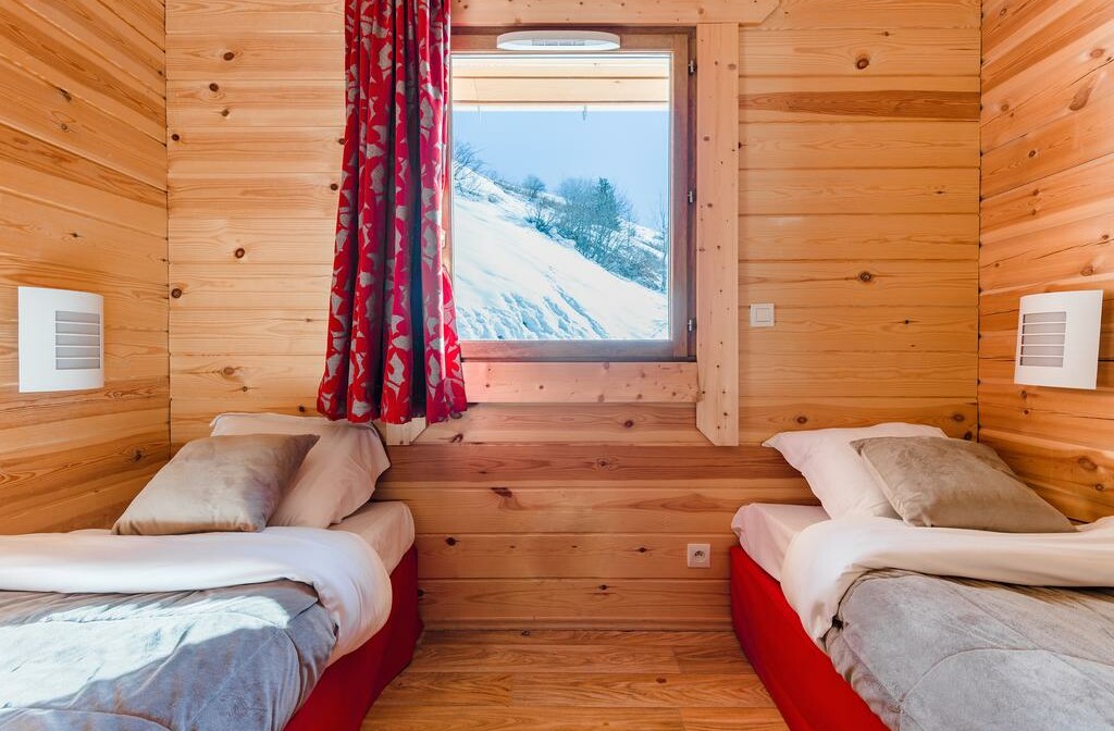 Skijanje u Francuskoj, Valmeinier, Le Grand Panorama II, spavaća soba twin kreveti