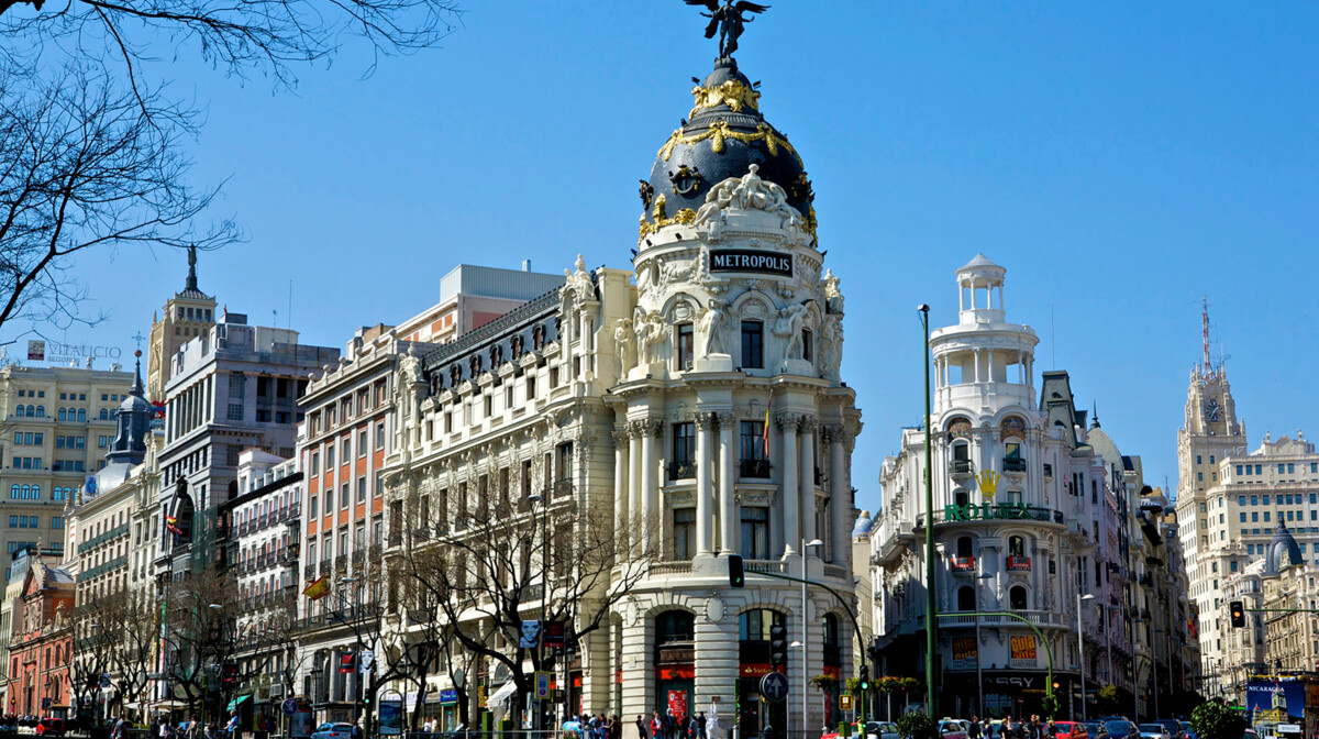 Madrid, Cruce de la calle Alcalá y Gran Vía ©Španjolska turistička zajednica-Turespaña