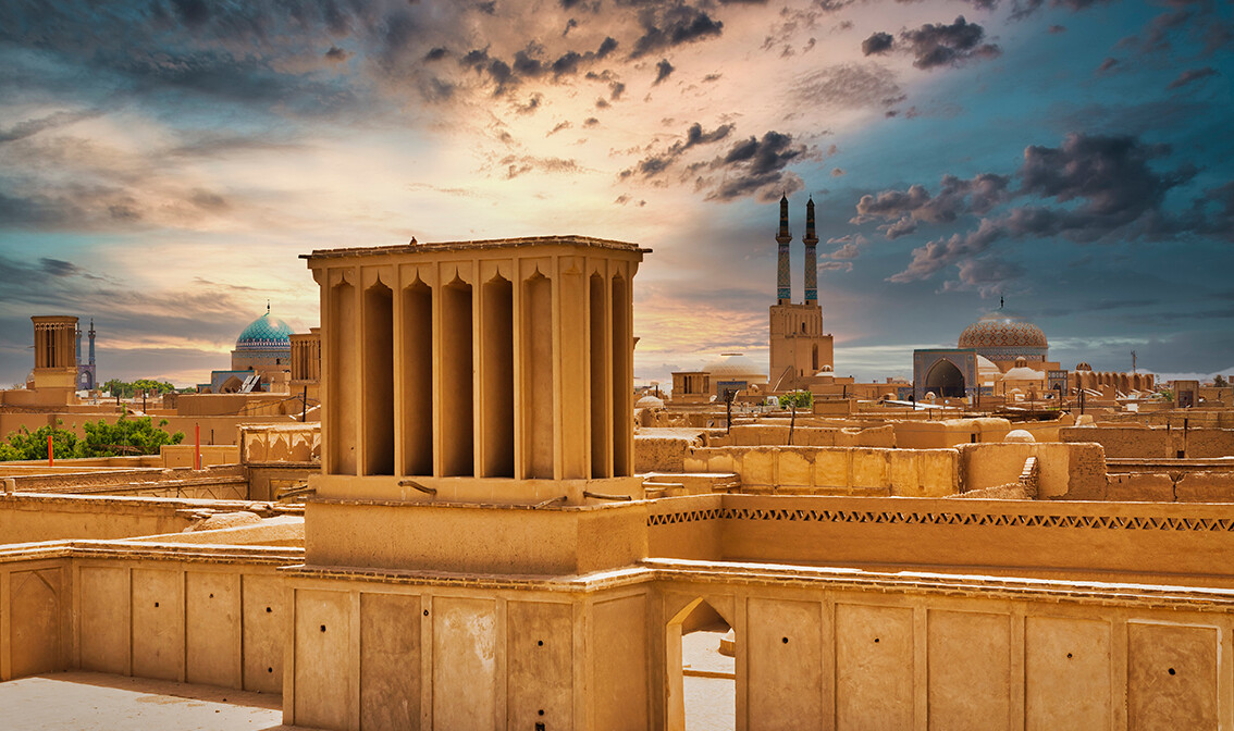 Iran, panoramski pogled, Yazd, putovanje u Iran, vođena tura, putovanje s pratiteljem