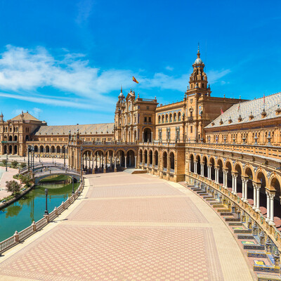 Plaza Espana u Sevilli, putovanje Andaluzija, garantirani polasci, putovanje avionom, mondo travel