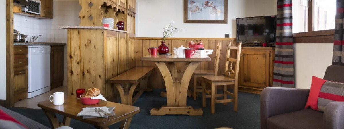 Val Thorens, Village Montana, kuhinja i primača, app 49 m2