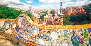 Park Guell, putovanje u Barcelonu, krstarenja mediteranom