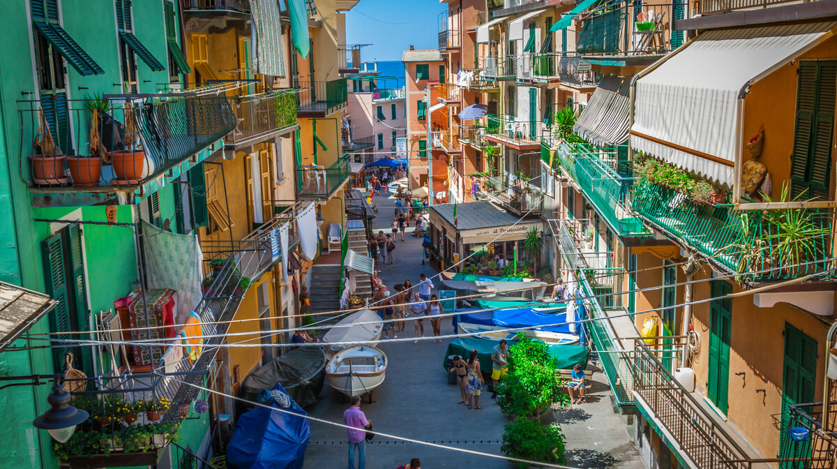 Ulice Manarole, putovanje Cinque terre