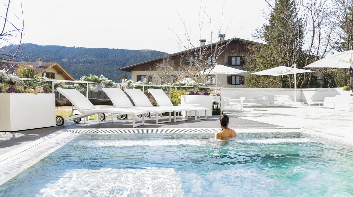 Skijanje u Italiji, skijalište Folgaria, Blu Hotel Natura & Spa, bazen izvana