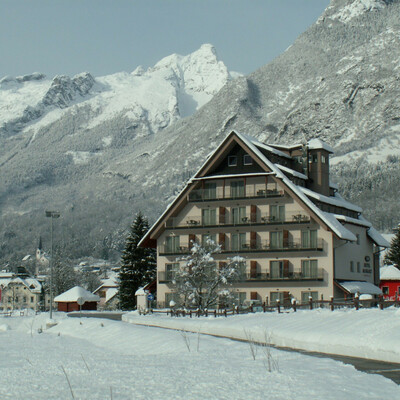 Bovec, Hotel Mangart, zima 