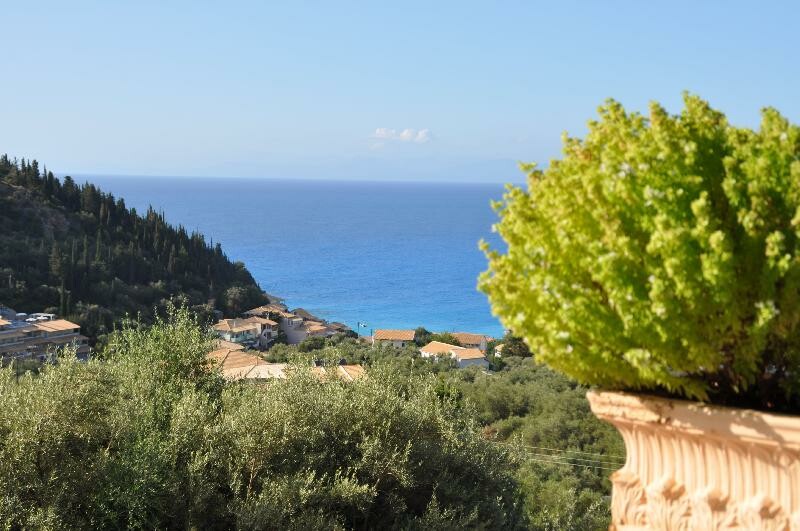 Lefkas ljetovanje, Agios Nikitas, Hotel Santa Marina, pogled na more
