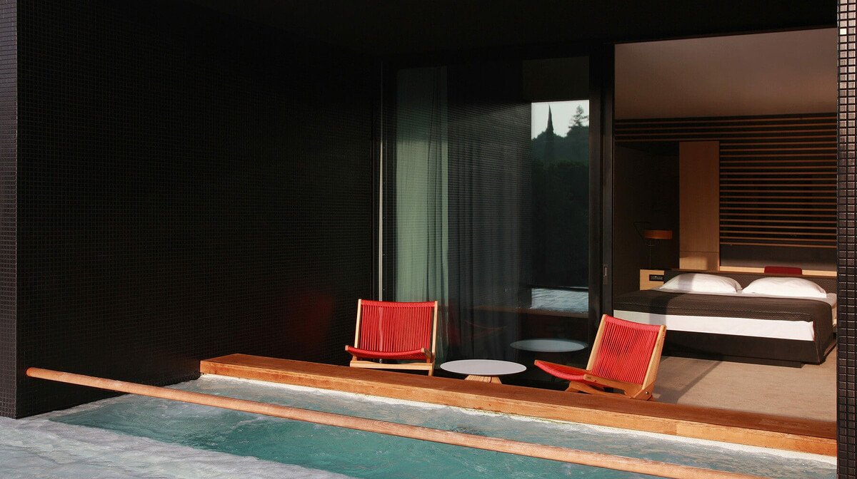 Dvokrevetna soba s bazenom u hotelu Lone, Rovinj, Istra, modno travel