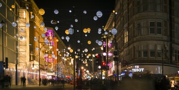 London putovanje za Advent, okićene ulice Londona