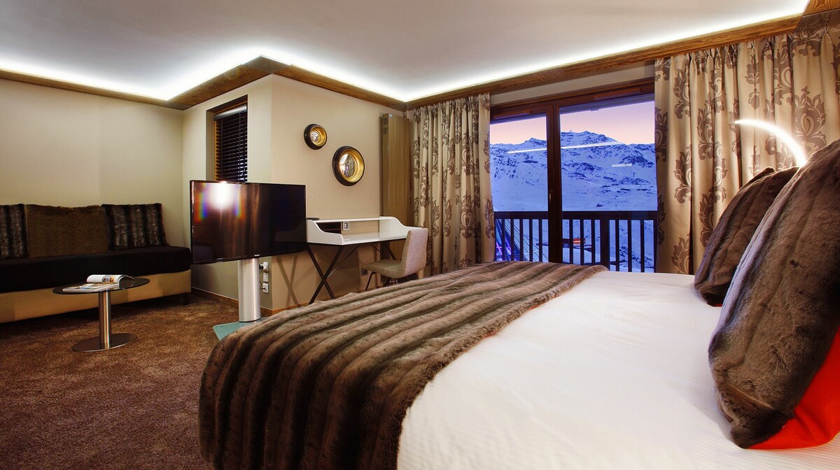 Apartman Koh i Nor, Val Thorens, s pogledom na planine, ski in ski out