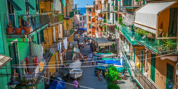 Ulice Manarole, putovanje Cinque terre