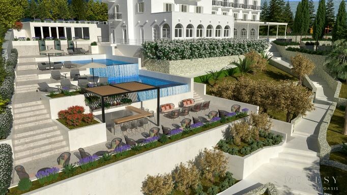 Hvar, Moeesy blue & green oasis hotel, bazen