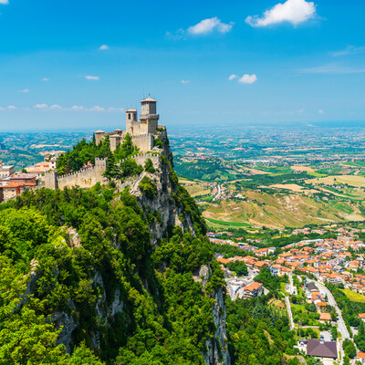 San Marino, toranj Guaita i tvrđava na planini Titano