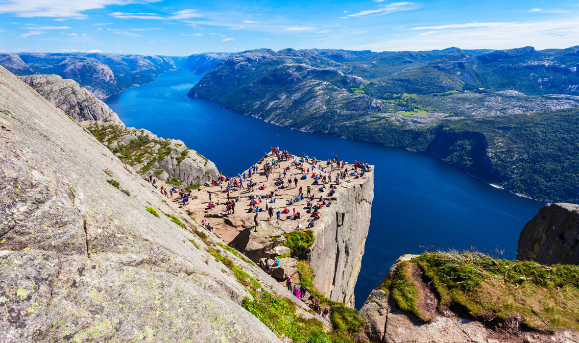 Norveška, Pulpit Rock  iznad Lysefjorda