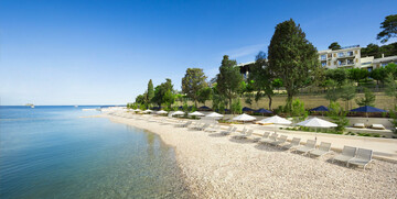 Pješćana plaža hotela Lone u Rovinju, putovanje u dvoje, mondo travel