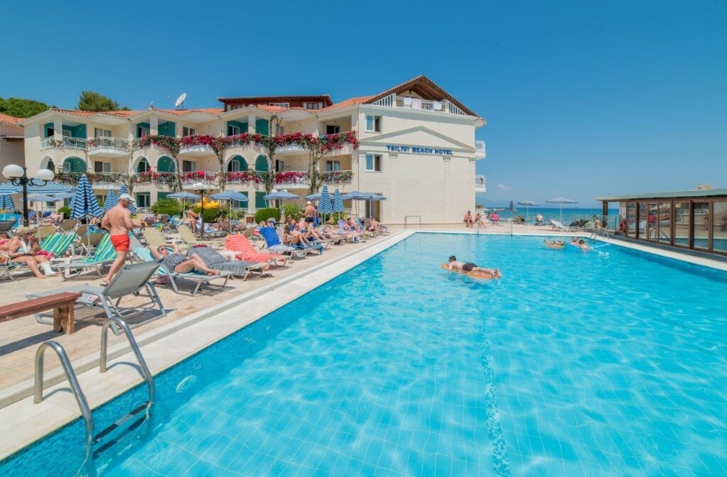 Zakintos mondo travel, Hotel Tsilivi Beach, bazen i pogled na more