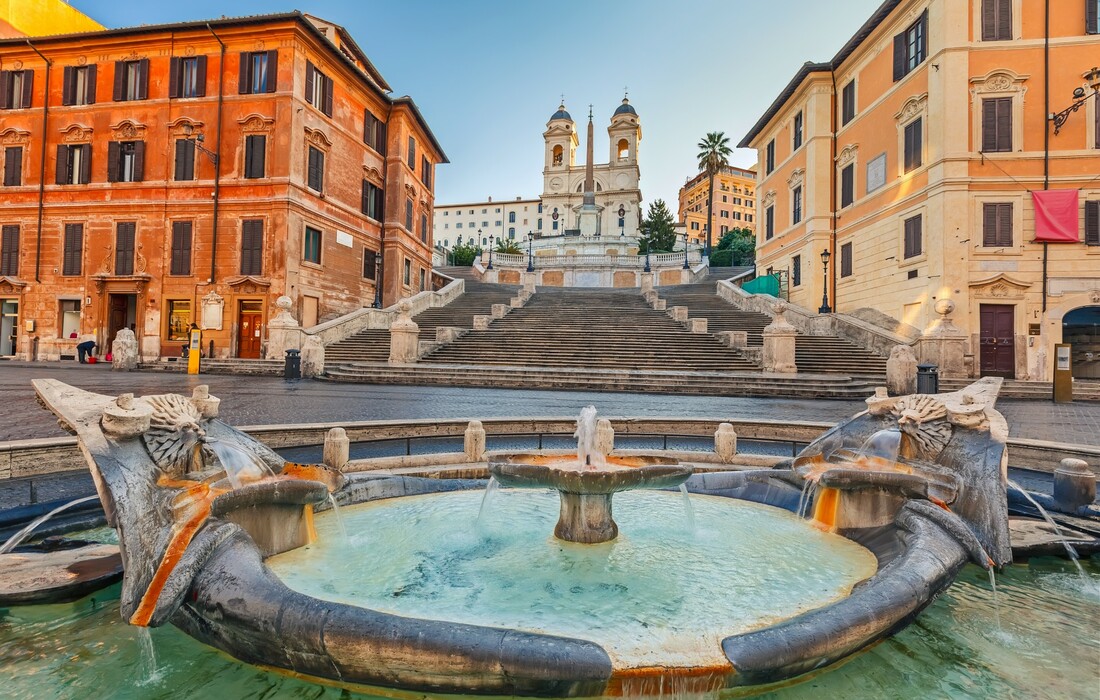Rim Piazza di Spagna, putovanje u Rim zrakoplovom iz zagreba i Splita, garantirani polasci