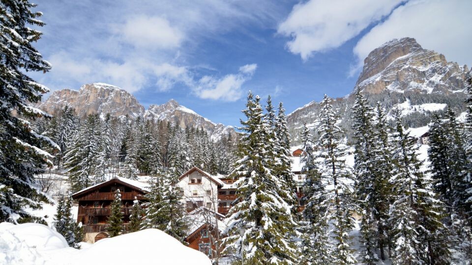 Skijanje u Italiji, Alta Badia, Colfosco, Residence Elisa, pogled izvana