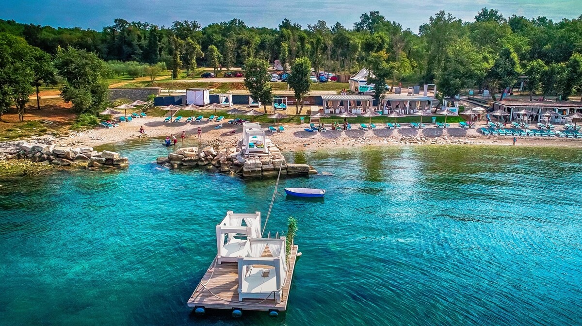 Funtana, Polidor Camping Park, plaža