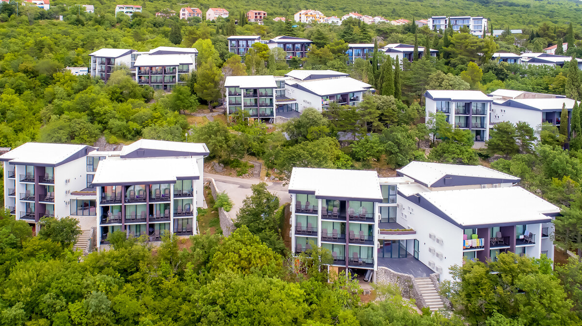 Crikvenica, Paviljoni Ad Turres, panorama