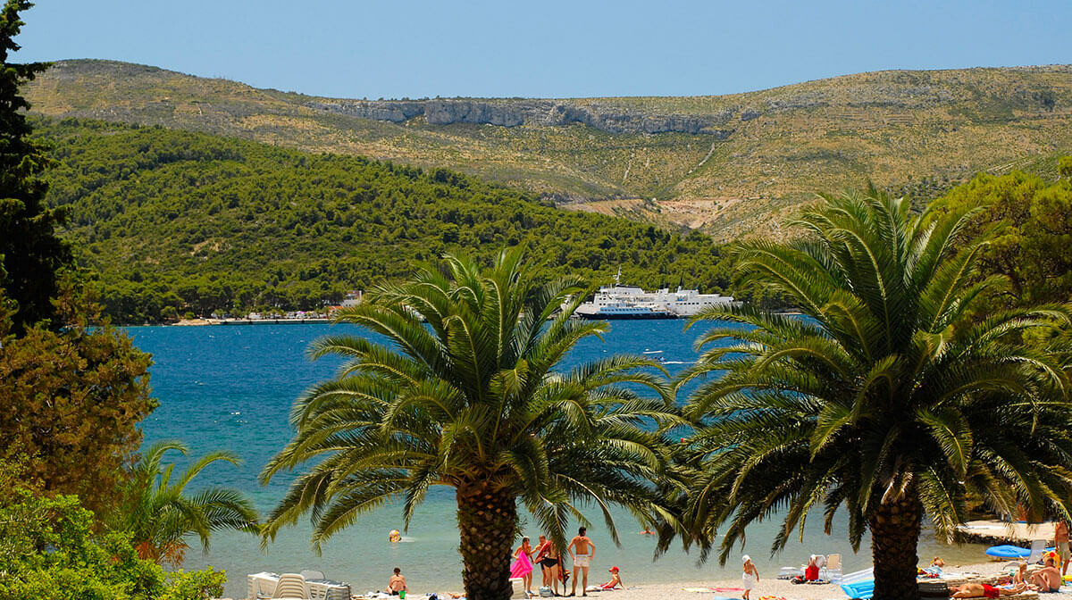 Hvar, Stari Grad, Hotel Arkada, plaža