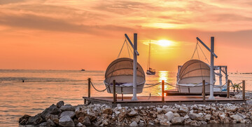 Funtana, Polidor Camping Park, opuštanje na plaži