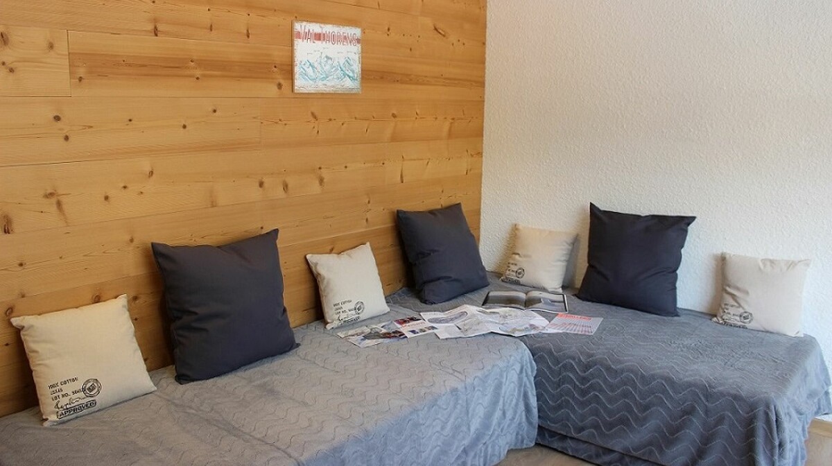 Skijanje u Francuskoj, Val Thorens, Apartmani Val Thorens Comfort, dnevni boravak.