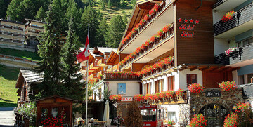 Švicarska, Zermatt, Hotel Simi po ljeti