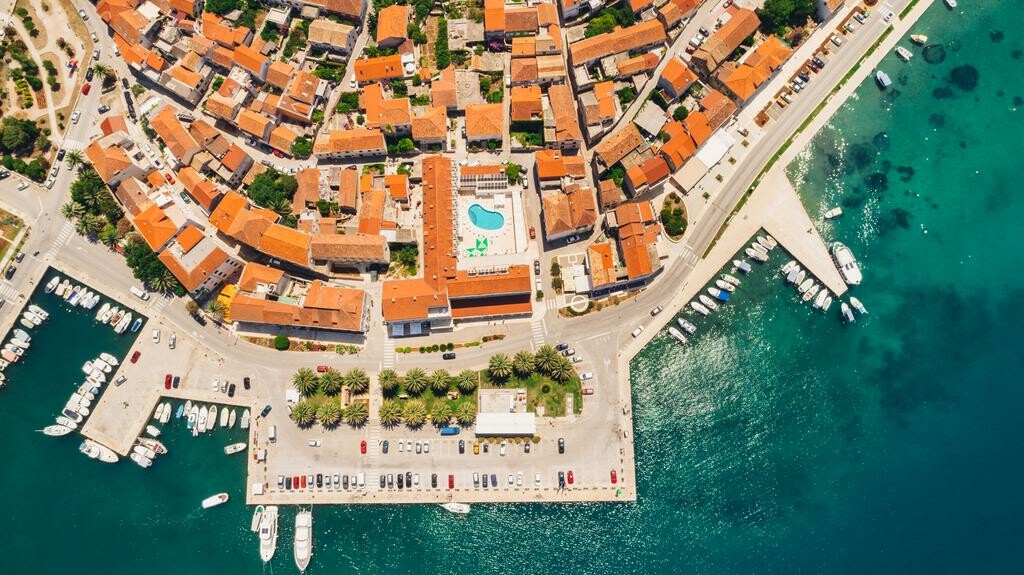 Otok Korčula, Vela Luka, Hotel Korkyra, panorama