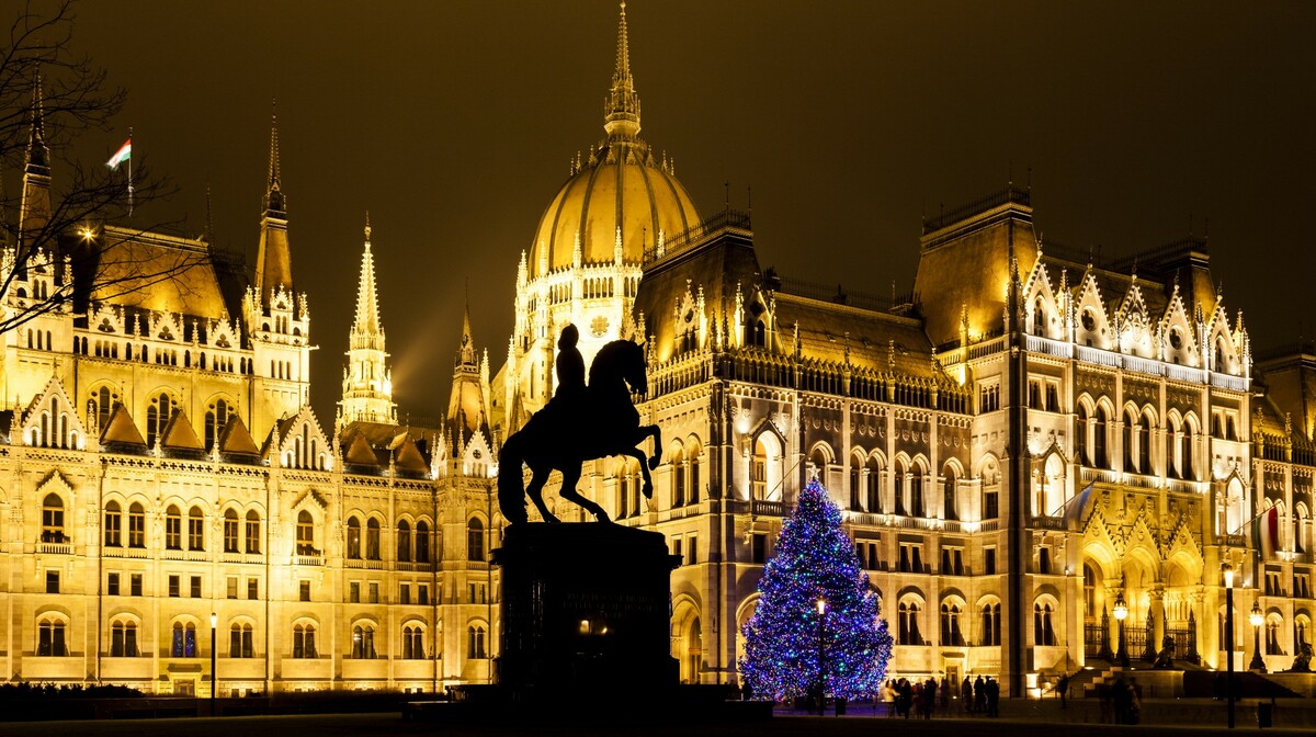 Bor ispred Parlamenta, putovanje Advent u Budimpešti