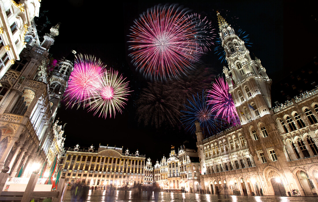 Belgija, Bruxelles, Nova godina
