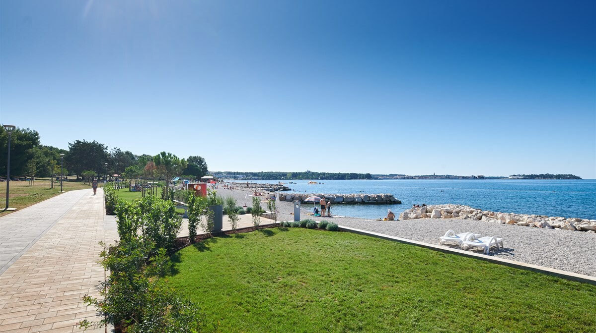 Poreč, Hotel Materada, plaža