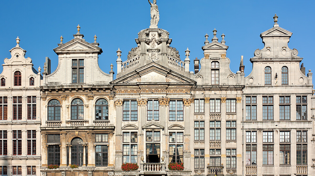 bruxelles  - Ancient Buildings In Brussels Grand Place