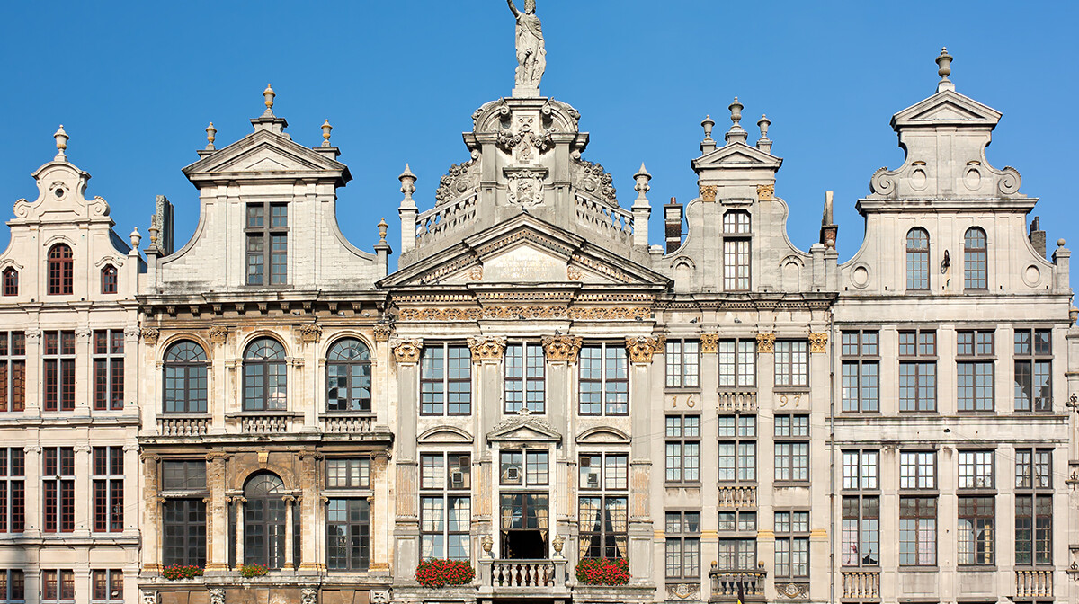 bruxelles  - Ancient Buildings In Brussels Grand Place