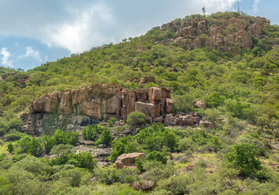 Bocvana, brdo iznad grada Gaborone