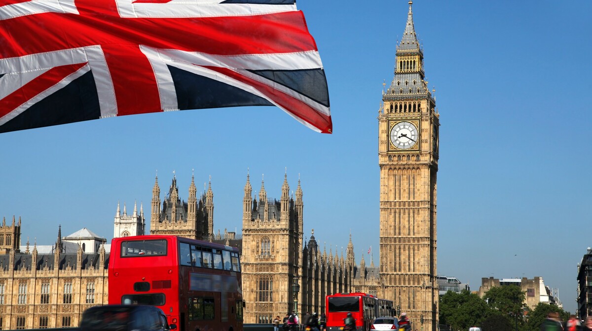 Parlament i Big Ben, London avionom