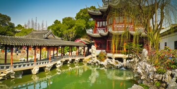 Kina, Shanhgai, Tradicionalni paviljoni u vrtovima Yuyuan, velika Kineska tura, daleka putovanja