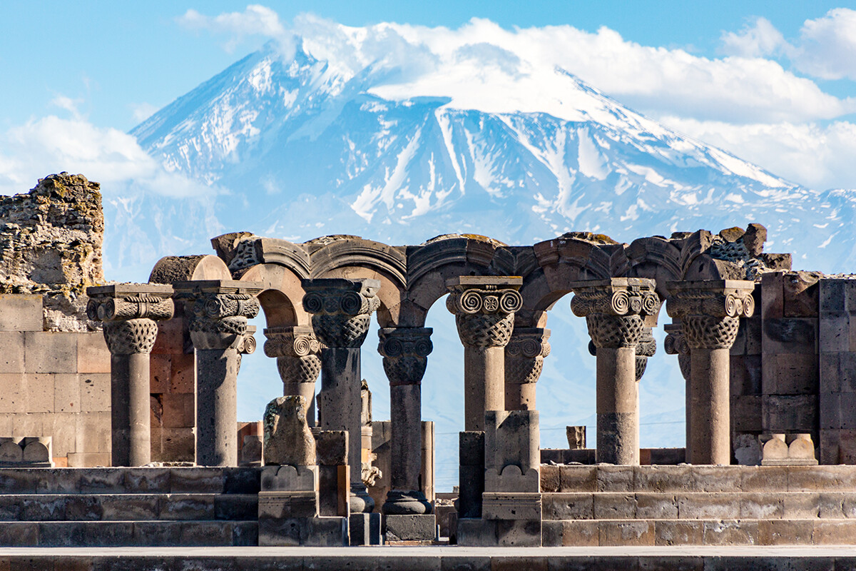 Armenia - Zvartnos temple in Yerevan